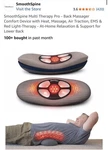 Smoothspine Multi Therapy Pro - Back Massager Comfort Device With Heat,. Fixed Price $120.00.
