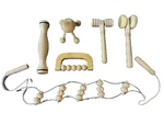 6 Pcs Therapy Wooden Back Neck Body Shaping Massager Tool Set! Nice. Fixed Price $34.99.