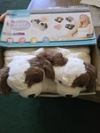 Health Touch Soft Foot Massager Relaxing Vibration Plush Puppy Dog Heads Slip-in. Fixed Price $39.90.