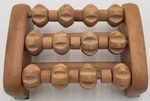 April Bath & Shower Promoting Health Wellness Wooden Foot Rolling Massager Ch. Fixed Price $19.18.