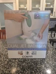New Open Box Conair Dual Jet Bath Spa Constant Flow Bubbles Massage. Fixed Price $49.99.