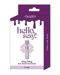 Hello Sexy Bling Mini Wand Massager Lilac Purple Vibrator Pocket Size. Fixed Price $53.99.
