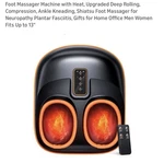 Foot Massager Machine With Heat, Upgrade 6 Airbags 29 Nodes Deep Rolling, Com.... Fixed Price $69.00.