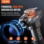 Vevor Massage Gun Deep Tissue With 9 Speed Levels & 6 Heads, 24V 2500MAH. Fixed Price $56.94.