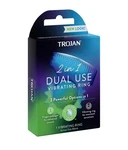 Trojan Vibrations 2-IN-1 Vibrating Ring Plus Finger Massager (1) Free Shipping. Fixed Price $7.00.