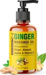 Seven Minerals Ginger Massage Oil For Lymphatic Drainage Therapy - 4 Oz. Fixed Price $18.46.