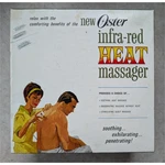 Vintage Oster Infra-red Heat Massager 214-01 Atomic Mcm W/box Works. Fixed Price $29.99.