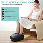 Knqze Foot Massager Machine Heat Shiatsu Deep Kneading Remote KF7 - Black. Fixed Price $70.14.