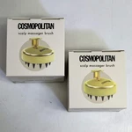 Cosmopolitan (2 Pack) Scalp Massager Shampoo Brush 3" Dia Black/gold 2021-7278. Fixed Price $12.32.