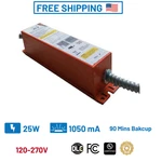 25W Emergency Led Driver 1050MA 120-277V 150-220V Dc Back Battery. Fixed Price $69.00.