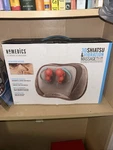 Homedics Back And Neck Massager, Portable Shiatsu All Body Pillow Tan. Fixed Price $31.00.