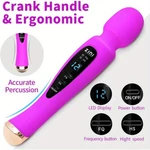Women's Full Body Massager, 12 Vibration Modes, Digital Display, Usb Charging. Fixed Price $26.12.
