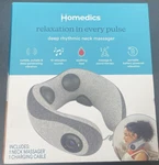 Homedics Deep Rhythmic Neck Massager W/ Heat And Sound Portable Rechargeable. Fixed Price $32.95.