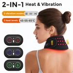 Cordless Heated Neck Wrap Red Light Therapy 660NM Vibration Massage Pain Relief. Fixed Price $22.95.