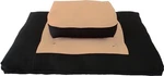Peach Black Zabuton Zafu, Yoga Meditation Relax, Sitting, Kneel Cushion, Seat. Fixed Price $82.00.
