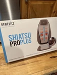 Homedics 2-IN-1 Shiatsu Massaging Seat Topper With Removeable Massage Pillow. Fixed Price $60.00.