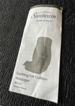 Instruction Guide Only Sunbeam Health Home Full Cushion Massager SBH1612. Fixed Price $5.00.