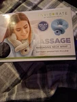 Invigorate Massaging Neck Wrap Plush Battery Operated Pillow By Meridian Point. Fixed Price $10.00.