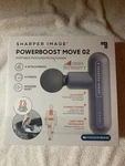 Gun Sharper Image Powerboost Move 02 Percussion Massager Light Grey. Fixed Price $45.00.