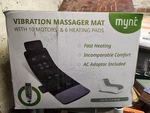 Mynt Full Body Vibration Massage Mat, 10 Motors, Fast Heating, Black, Adaptor. Fixed Price $83.89.