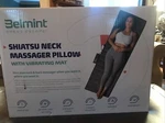 Belmint Shiatsu Heated Neck Massager Pillow With Vibrating Mat. Fixed Price $29.99.