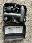Elefor Massage Gun Model: M68-7A With Attachments, Manual, Case. Fixed Price $29.99.