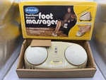 Vintage 1970S Dr Scholl No 411 Dual Head Electric Foot Massager Open Box. Fixed Price $59.99.