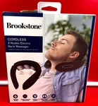 Brookstone Cordless 3 Nodes Electric Neck Messager Relax Deep Tissue New. Fixed Price $29.99.