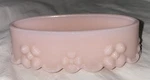 Vintage Rare Fostoria Jenny Lind Pink Milk Glass Trinket Box Bottom Only No Lid. Fixed Price $45.00.
