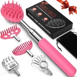 Gelibo Telescoping Back Scratcher With 5PCS Detachable Regular, Pink. Fixed Price $21.82.
