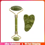 Jade Stone Gua Sha Board Facial Roller Anti-aging Face Scraping Massager Tool Us. Fixed Price $6.99.