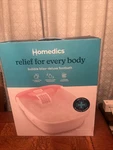 Homedics Bubble Bliss Deluxe Foot Bath Heated Massaging Spa Pink New. Fixed Price $19.99.