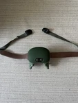 Green Wireless Shoulder Massager & Heat Therapy. Fixed Price $18.00.