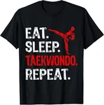 Sleep Taekwondo Repeat Player Funny T-shirt. Fixed Price $13.99.