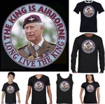 King Charles Coronation T-shirt Airborne 1 2 3 4 Parachute Regiment Sfsg. Fixed Price $34.03.