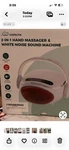 Snailax 2-IN-1 Hand Massager & White Noise Sound Machine SL-423-APP. Fixed Price $9.99.