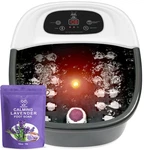 Foot Spa Bath Massager With Heat Bubbles And Vibration Jets, 16 Oz C. Fixed Price $87.97.