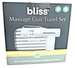 Bliss Massage Gun Portable Deep Tissue- 4 Heads & Travel Case- Muscle Recovery. Fixed Price $39.09.