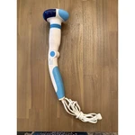 Scholls DR7565 Electric Handheld Massager With Heat Vibration Blue White. Fixed Price $29.00.