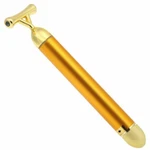24K Gold Beauty Bar Vibrating Energy Tool & Facial Stimulator Pulse Massager. Fixed Price $10.99.