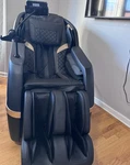 Bestmassage Electric Recliner Chair W/ Leg & Foot Black/tan. Fixed Price $1000.00.