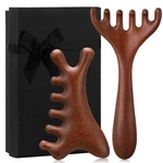 Prosuites 2 Pcs Wooden Scalp Tool For Head Massager Comb Gua Sha. Fixed Price $13.72.