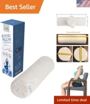 Therapeutic Memory Foam Neck Roll Pillow - Removable, Washable Comfort 18X6 In. Fixed Price $53.09.