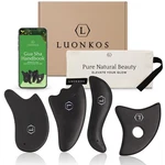 Gua Set Scraping Massage Tools With Smooth Edge For Face Body 4 Pcs Hana Emi. Fixed Price $40.65.