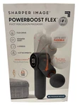 Sharper Image Powerboost Flex Pivot Percussion Massager - 6 Speeds, 4 Attach. Fixed Price $59.99.