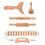 6-IN-1 Wooden Gua Sha Massage Tool Set For Relieving Muscle Fatigue And Soreness. Fixed Price $29.99.