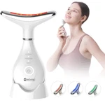 Face Massager Facial Tool With Soothing Heat, Vibration, & Led. Fixed Price $35.99.