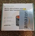 Homrelexa Inflatable Heated Waist Belt Massager For Back Pain Relief. Fixed Price $32.00.