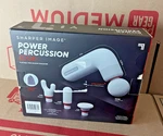Sharper Image Power Percussion Edge+ Portable Massager. Fixed Price $29.99.