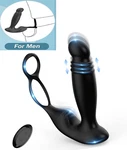 Remote Powerful Flapping Prostate Massager Dual Motor Male Waterproof Vibrator. Fixed Price $15.99.